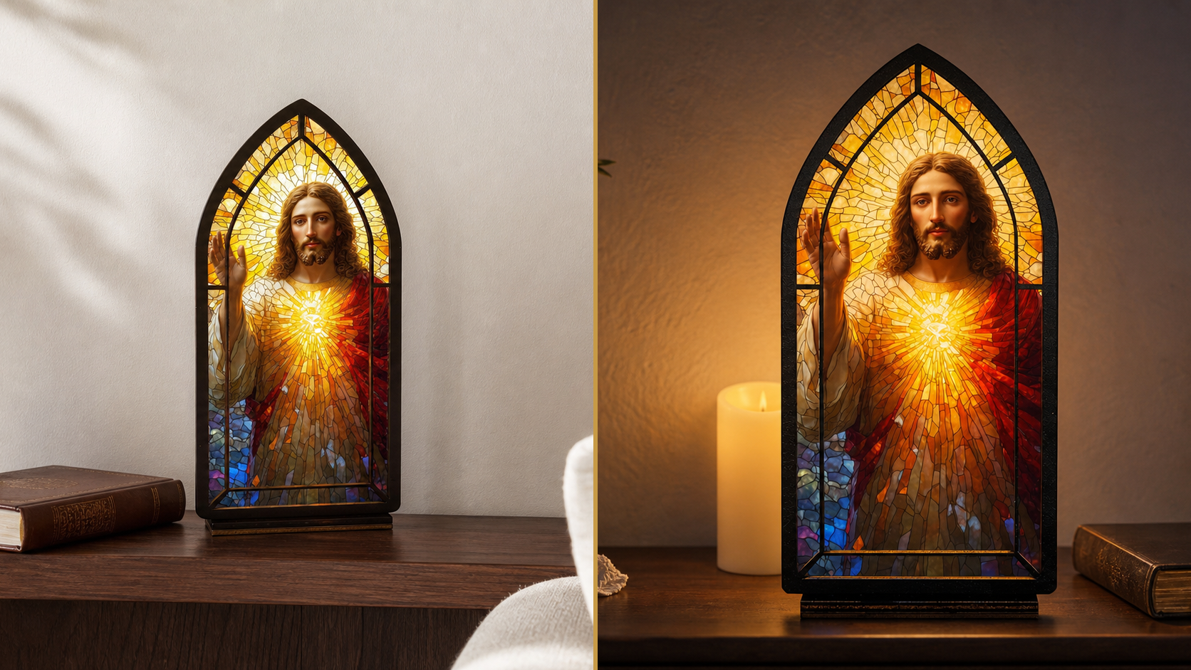 Sacred Heart of Jesus — Candlelight Window