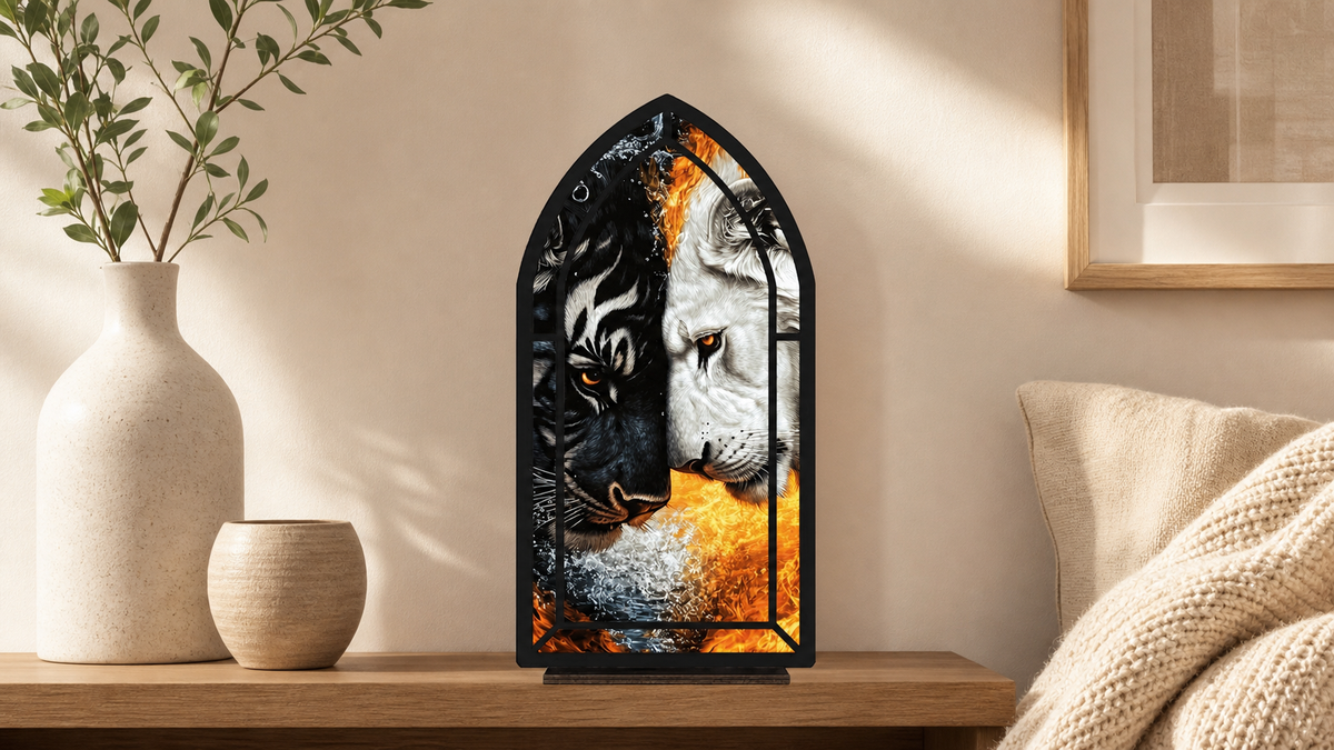 Eclipse Tigers — Candlelight Window dimensions and materials