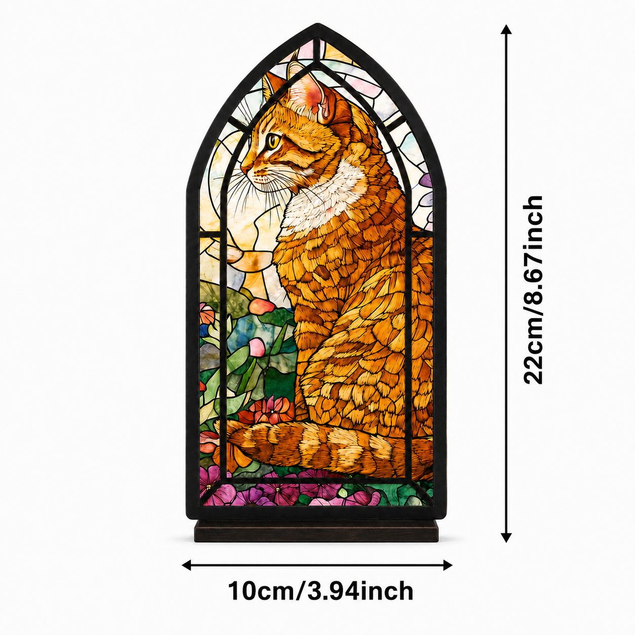 Amber Garden Cat — Candlelight Window