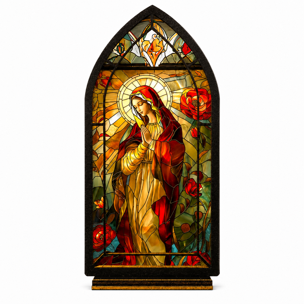 Our Lady of Roses — Candlelight Window