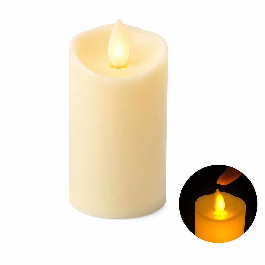 Warm Flicker LED Candle - Lumenvale Add-On