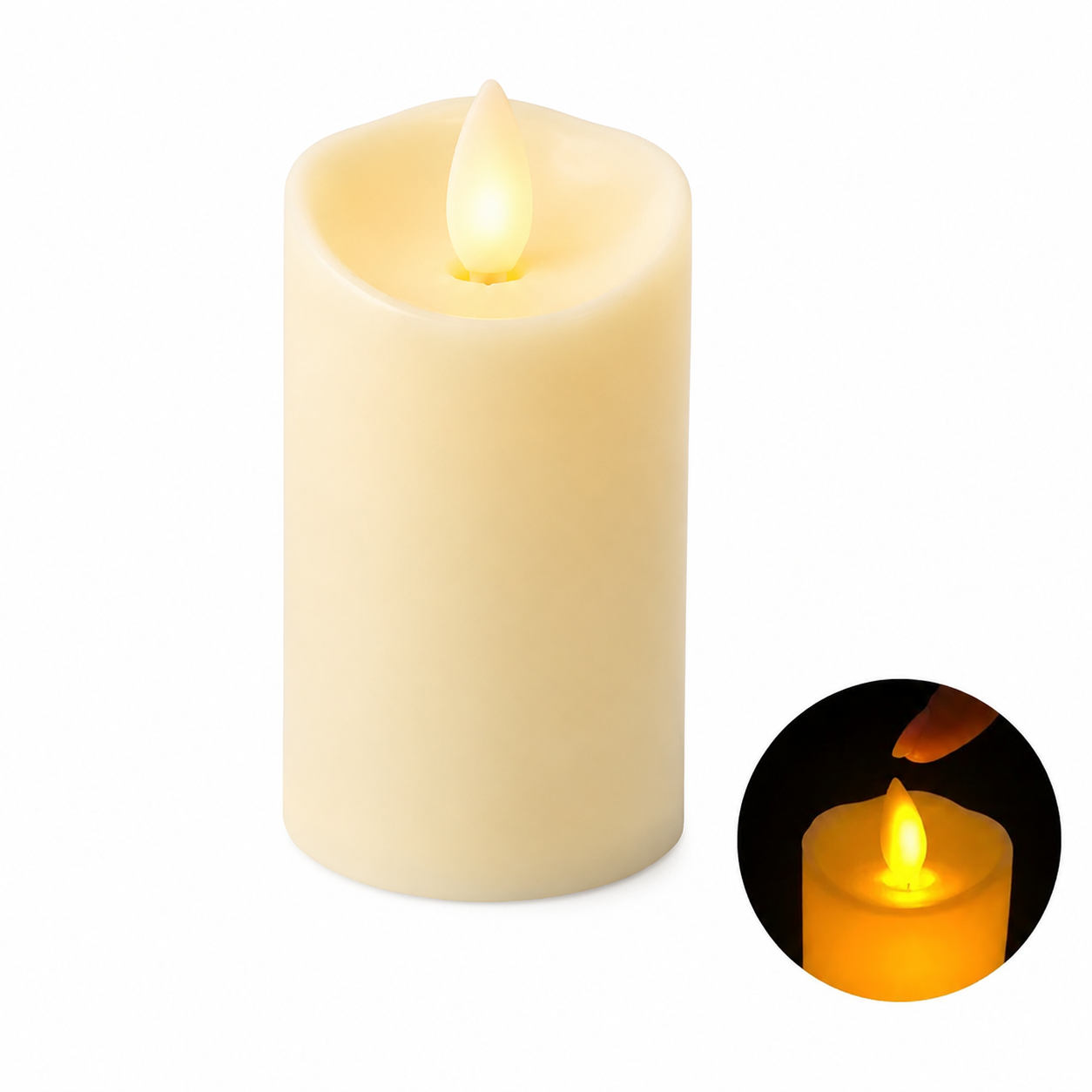 Warm Flicker LED Candle - Lumenvale Add-On
