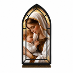 Tender Madonna & Child — Candlelight Window