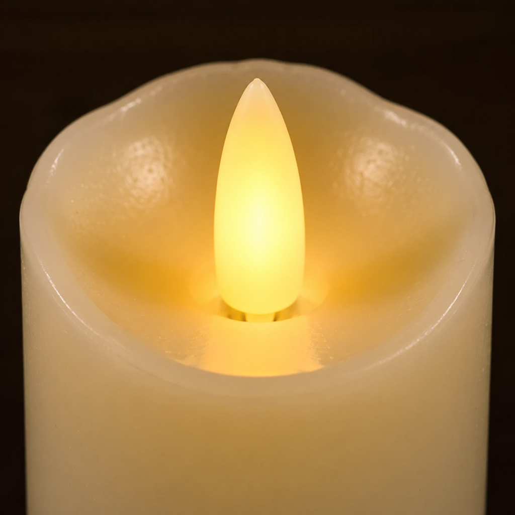 Warm Flicker LED Candle - Lumenvale Add-On