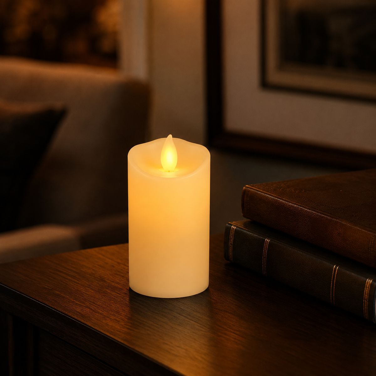 Warm Flicker LED Candle - Lumenvale Add-On