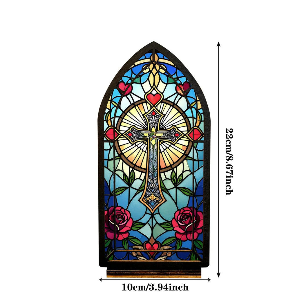 Rose Cross — Candlelight Window