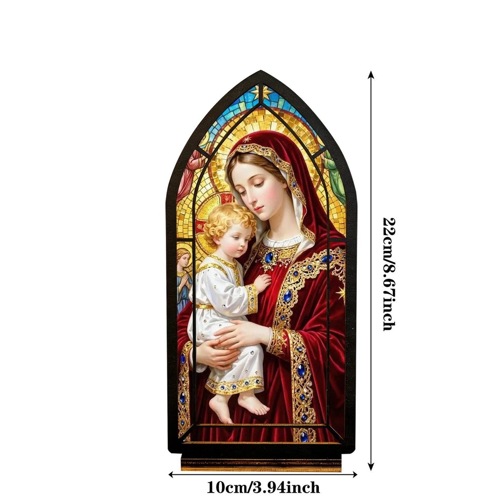 Jeweled Madonna & Child — Candlelight Window
