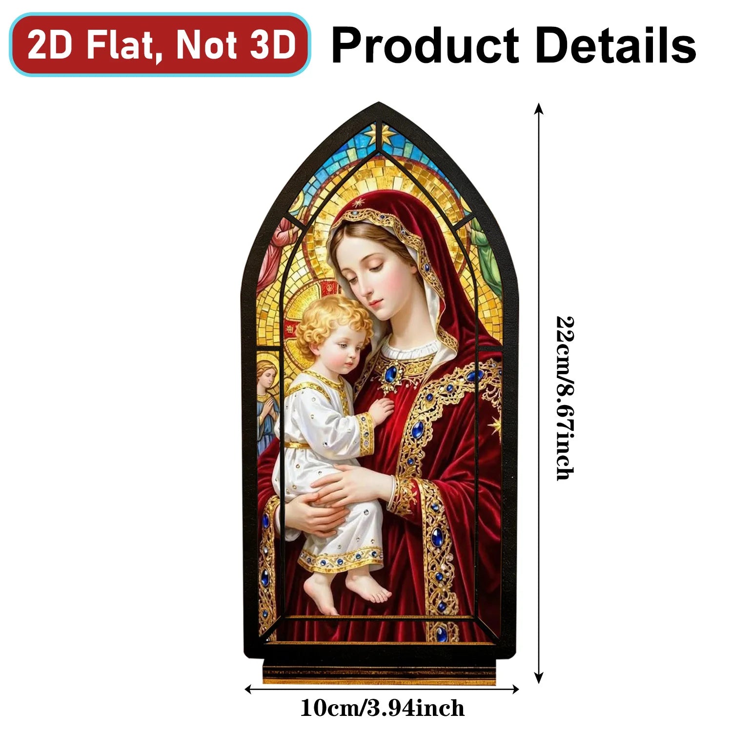 Jeweled Madonna & Child — Candlelight Window