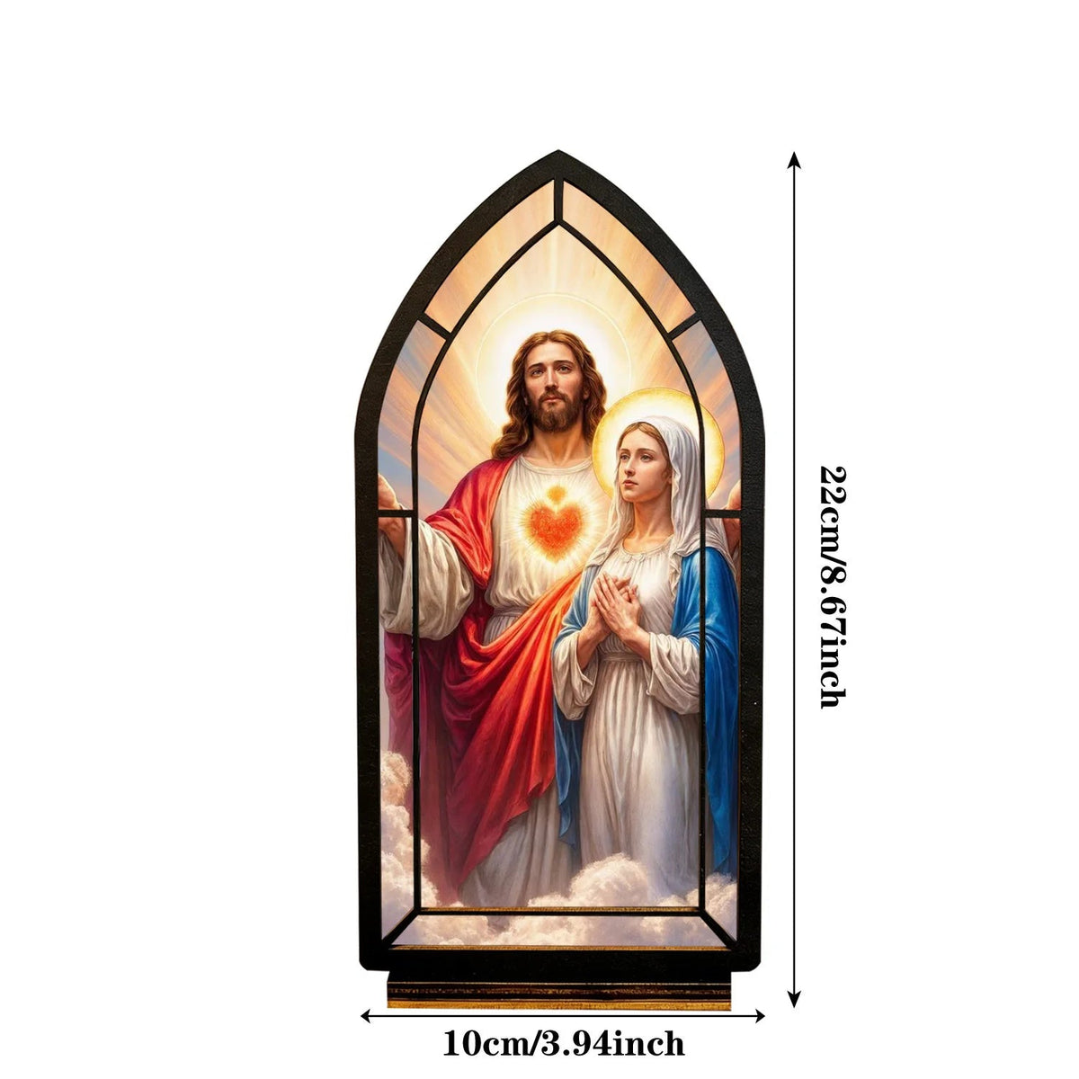 Sacred Hearts of Jesus & Mary — Candlelight Window