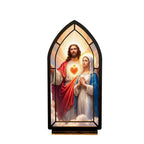 Sacred Hearts of Jesus & Mary — Candlelight Window