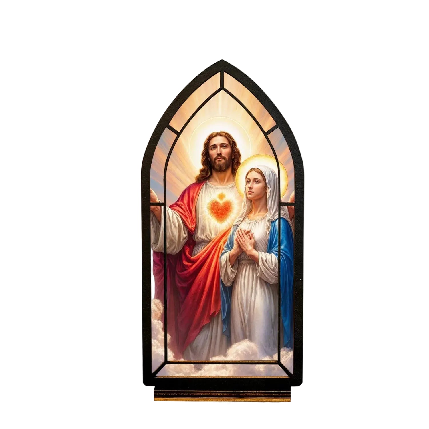Sacred Hearts of Jesus & Mary — Candlelight Window