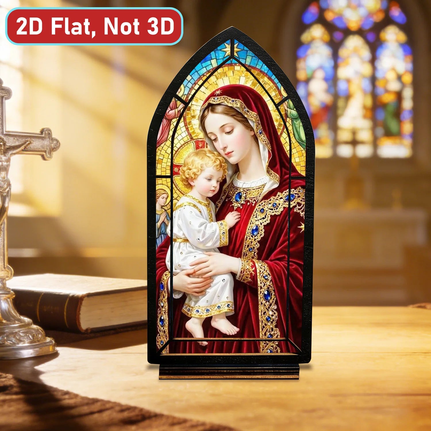 Jeweled Madonna & Child — Candlelight Window