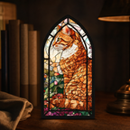 Amber Garden Cat — Lumenvale hero lit