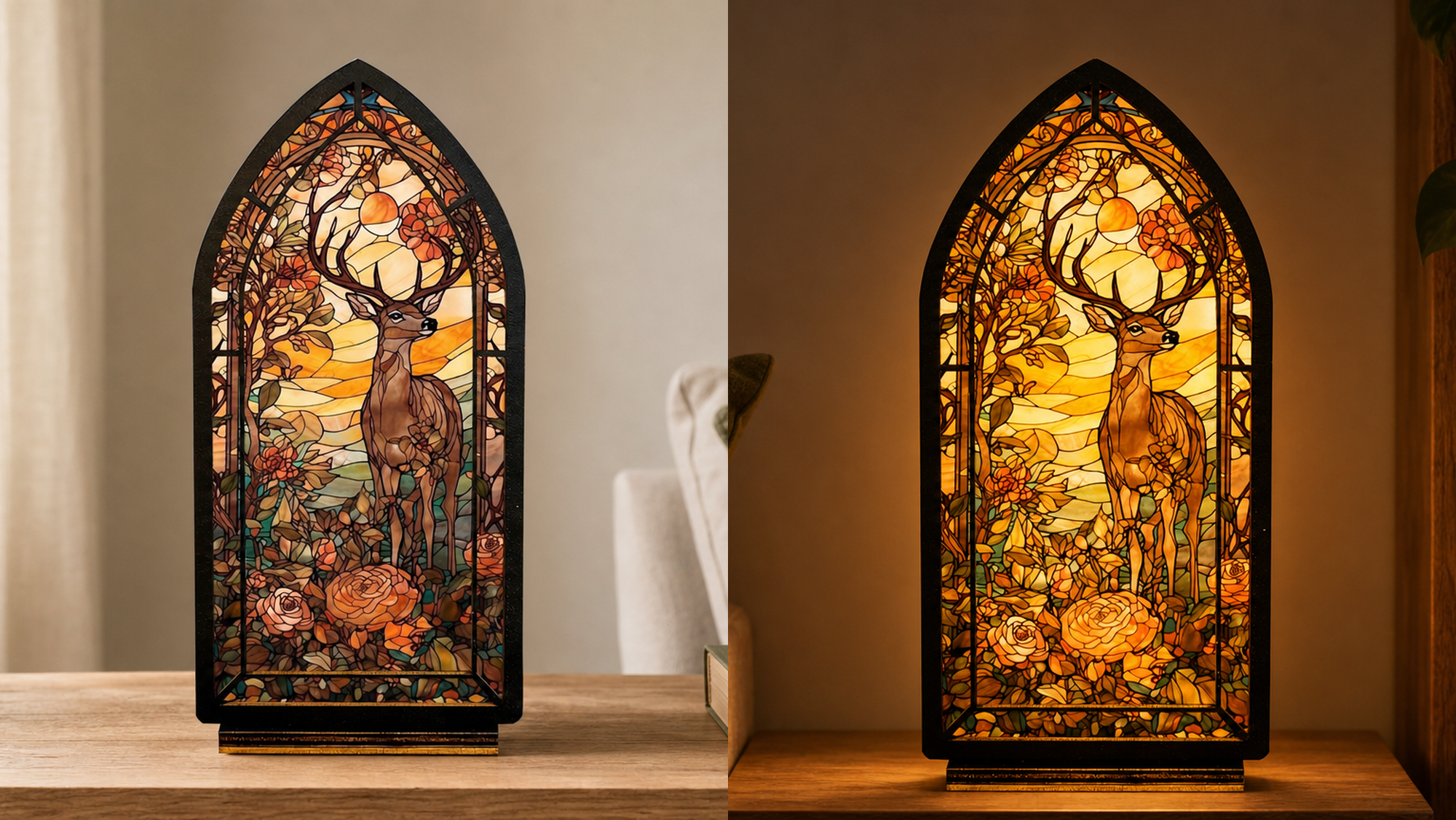 Autumn Stag — Candlelight Window