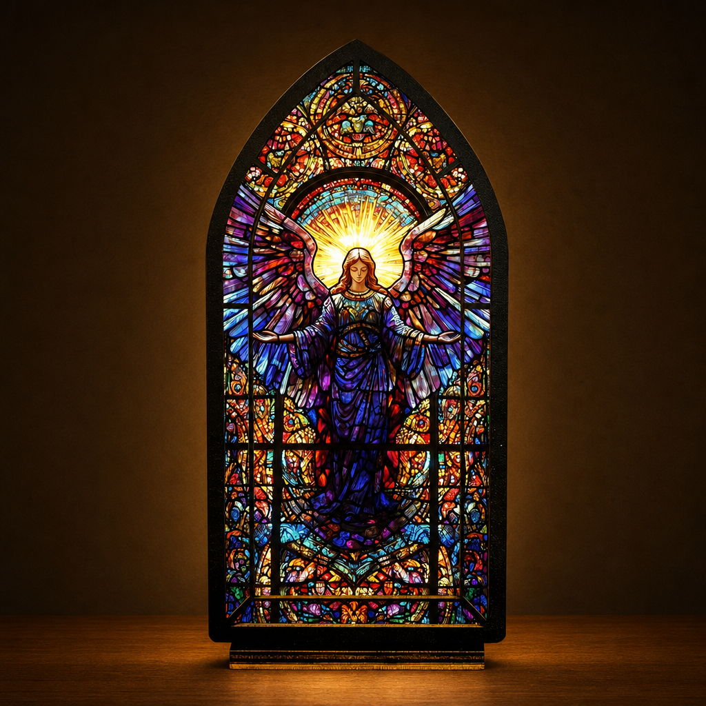 Celestial Guardian — Lumenvale close frontal artwork view