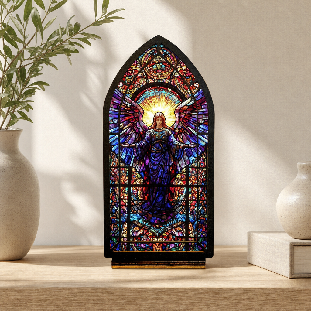 Celestial Guardian — Candlelight Window dimensions and materials