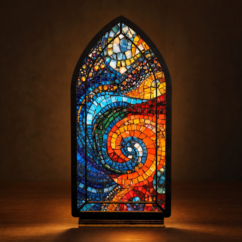 Cosmic Tides — Lumenvale close frontal artwork view