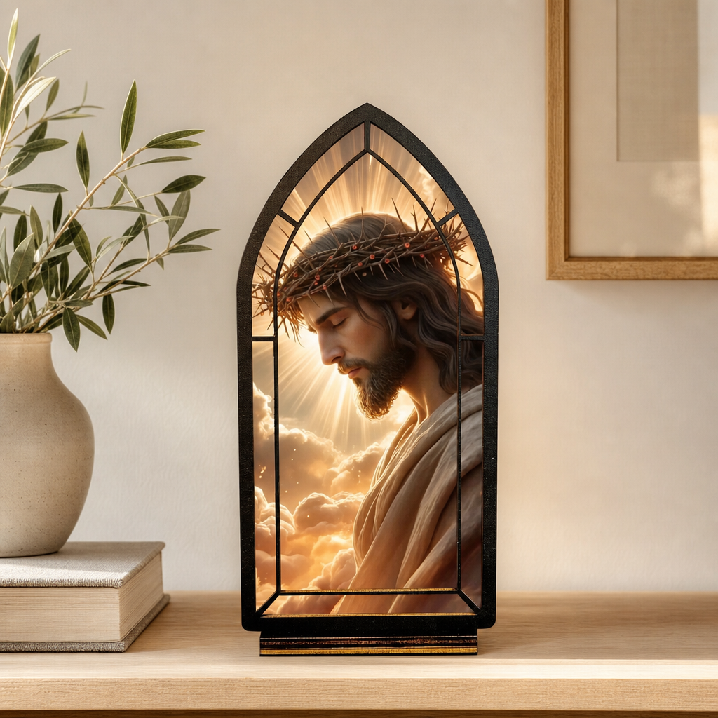 Crown of Thorns — Candlelight Window dimensions and materials