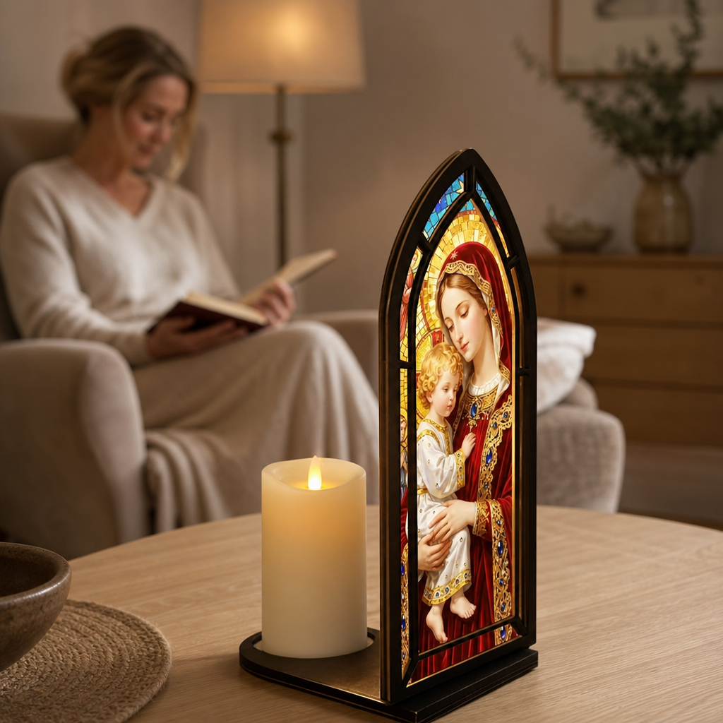 Jeweled Madonna & Child — Lumenvale human lived in