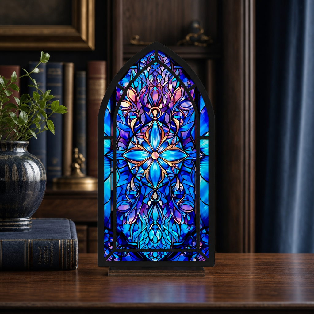 Midnight Bloom — Candlelight Window dimensions and materials