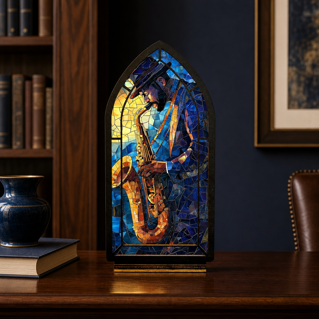 Midnight Serenade — Candlelight Window dimensions and materials