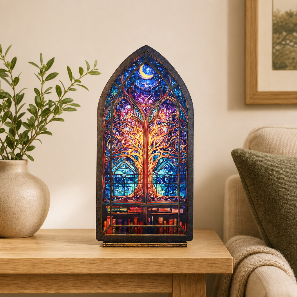 Moonroot Tree — Candlelight Window dimensions and materials