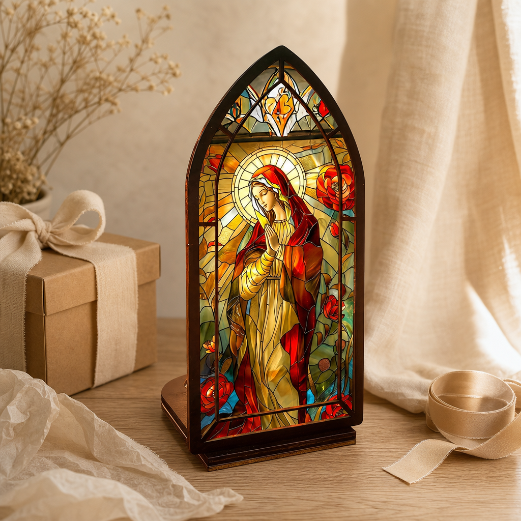 Our Lady of Roses — Lumenvale gift still life