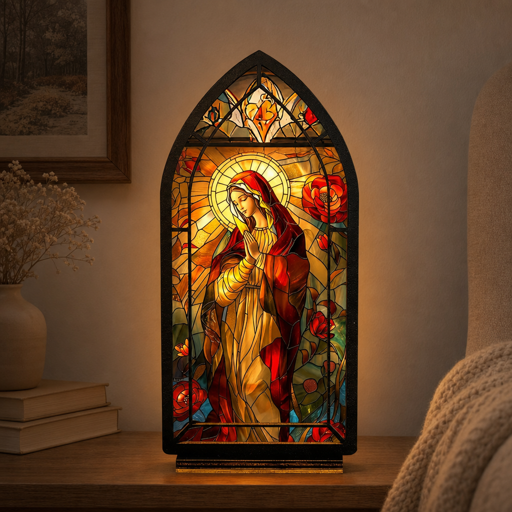 Our Lady of Roses — Candlelight Window