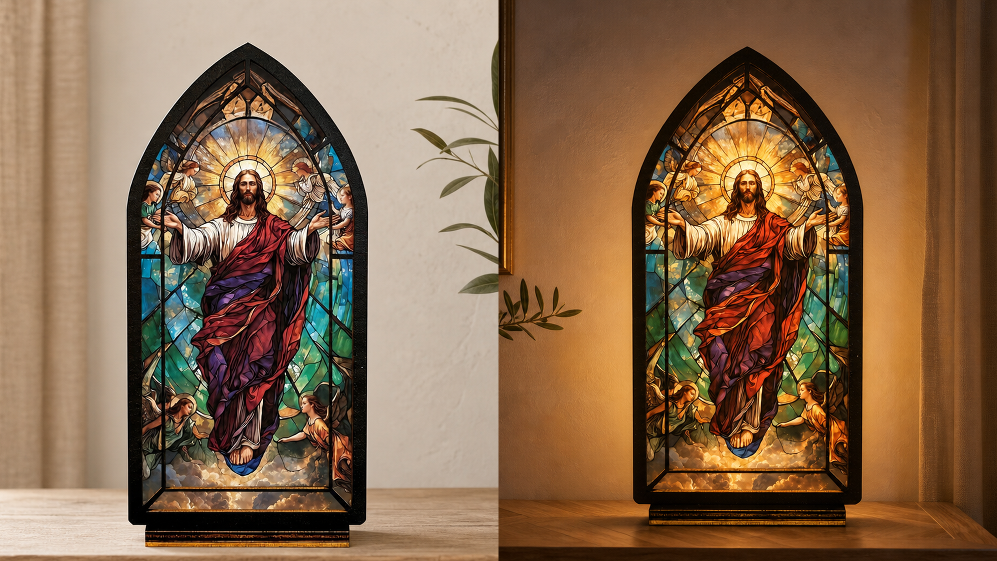 Risen Christ — Candlelight Window