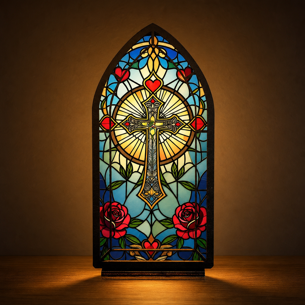 Rose Cross — Lumenvale close frontal artwork view