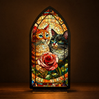 Rosebound Cats — Lumenvale close frontal artwork view
