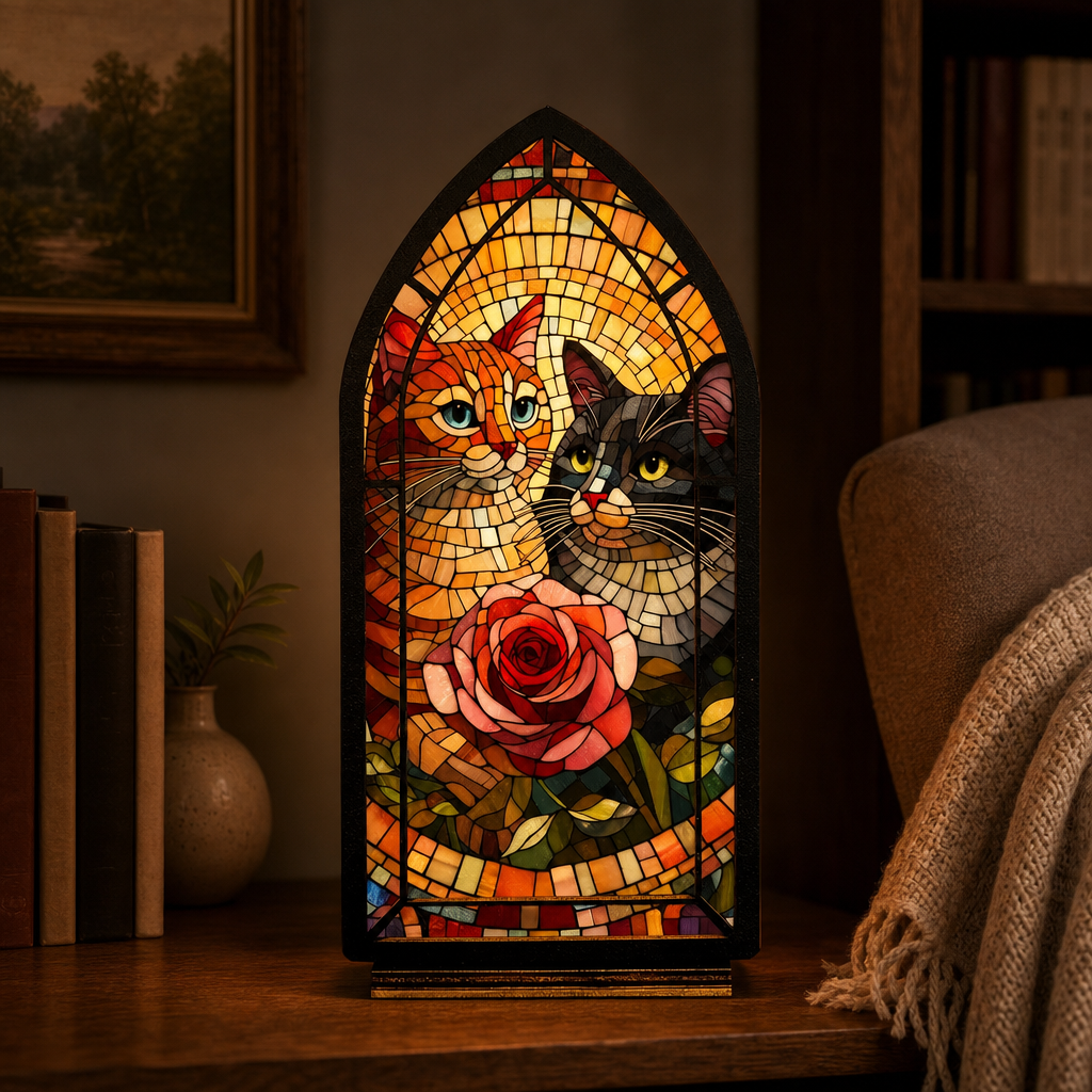 Rosebound Cats — Candlelight Window