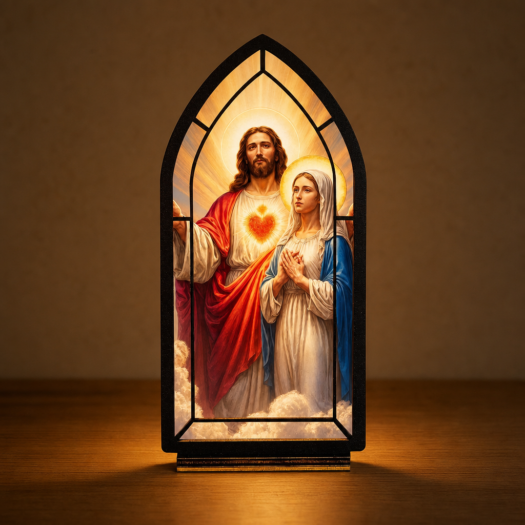 Sacred Hearts of Jesus & Mary — Lumenvale close frontal artwork view
