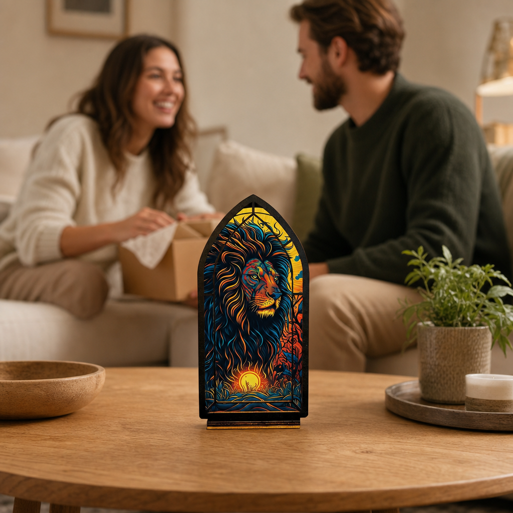 Sunkeeper Lion — Lumenvale human gift