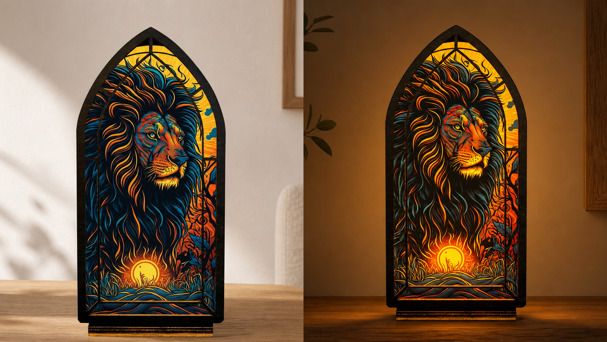 Sunkeeper Lion — Candlelight Window