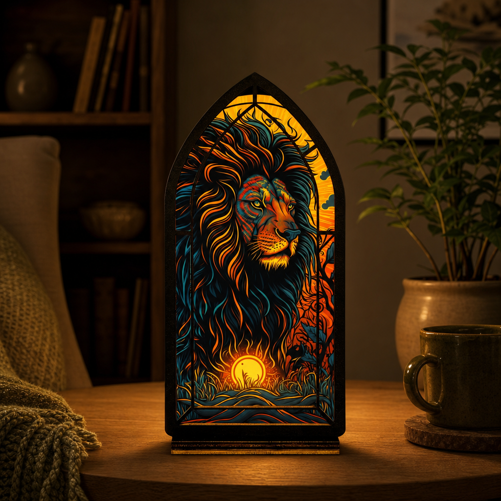 Sunkeeper Lion — Candlelight Window