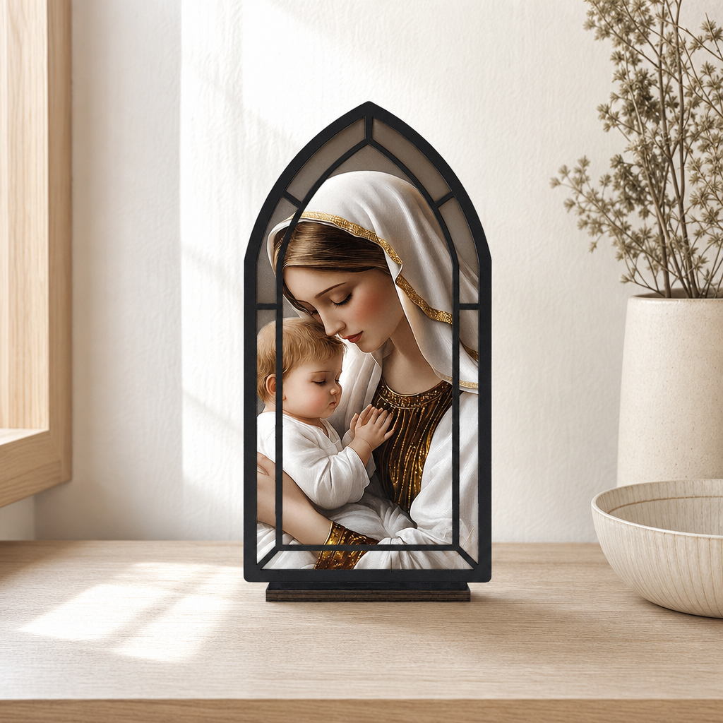 Tender Madonna & Child — Lumenvale daylight truth