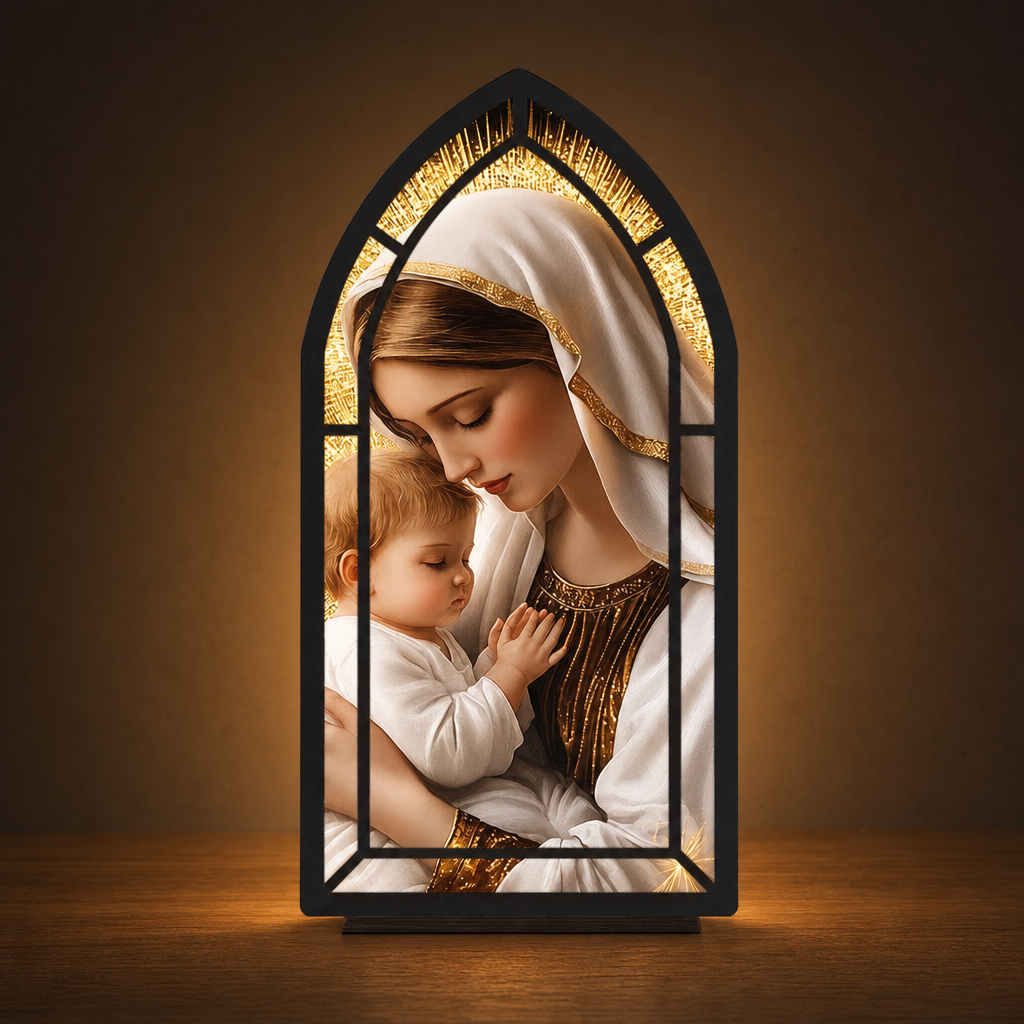 Tender Madonna & Child — Lumenvale close frontal artwork view